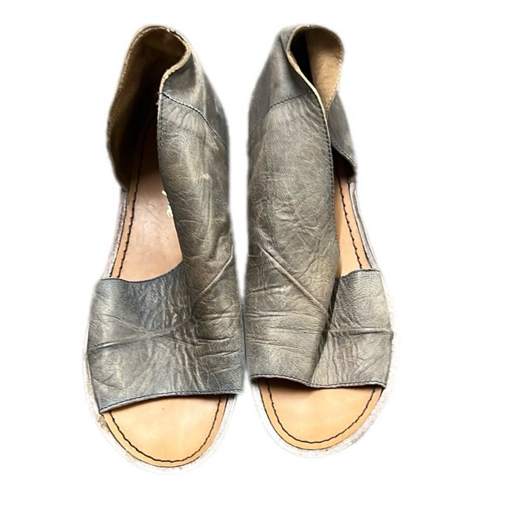 Free People D’Orsay Sandals 39 9 Mont Blanc Leather Flats Shoes